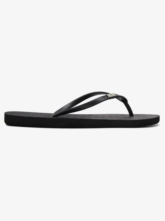 Viva 8211 FlipFlops Black Smooth Women Roxy Shoes