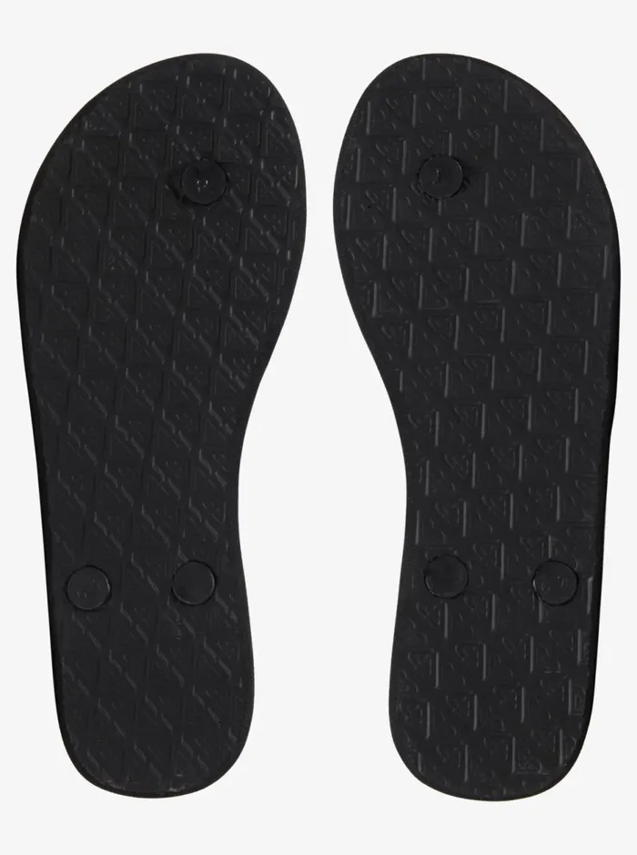 Viva 8211 FlipFlops Black Smooth Women Roxy Shoes Viva 8211 FlipFlops Black Smooth Women Roxy Shoes