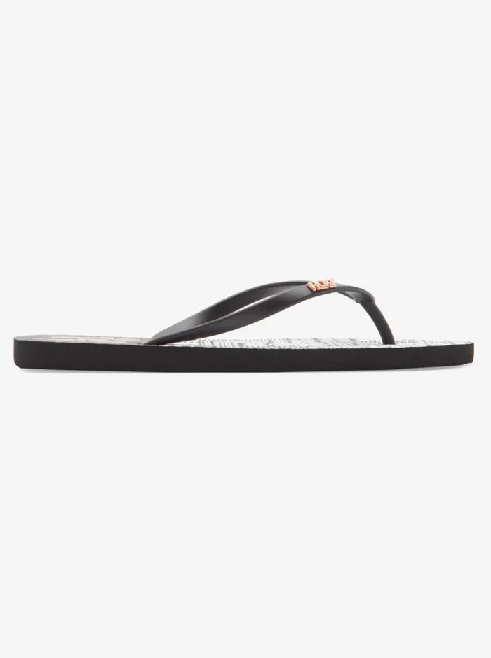 Viva Stamp 8211 FlipFlops Armorwhiteblack Women Roxy Shoes