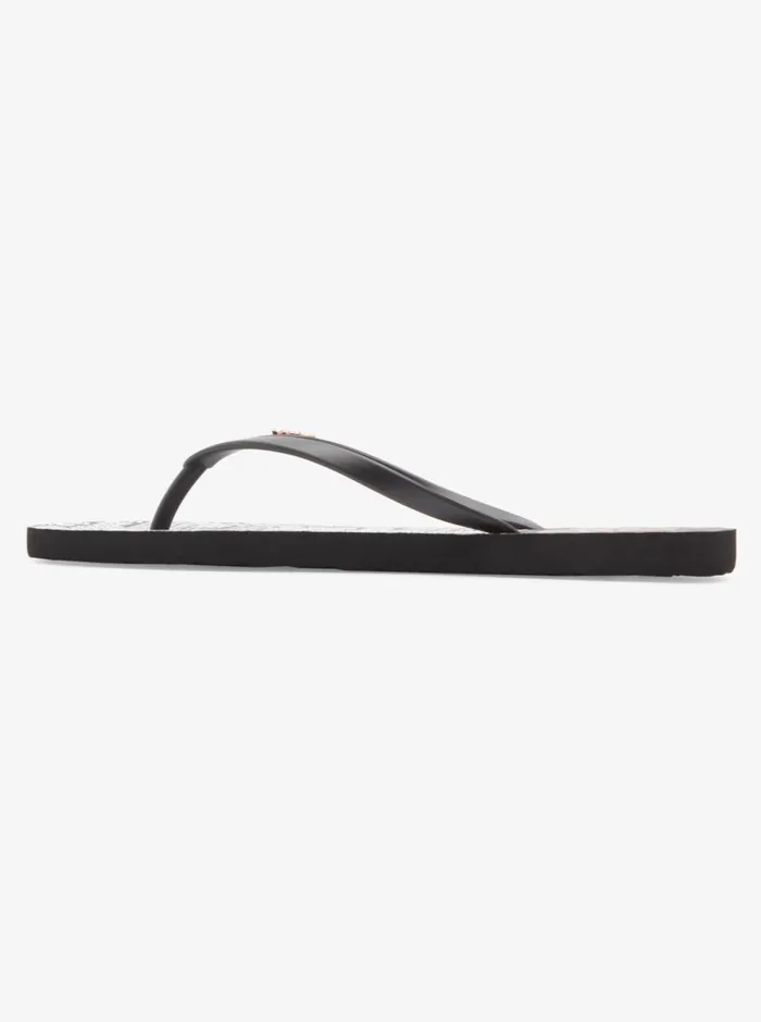 Viva Stamp 8211 FlipFlops Armorwhiteblack Women Roxy Shoes