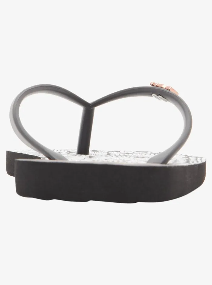 Viva Stamp 8211 FlipFlops Armorwhiteblack Women Roxy Shoes