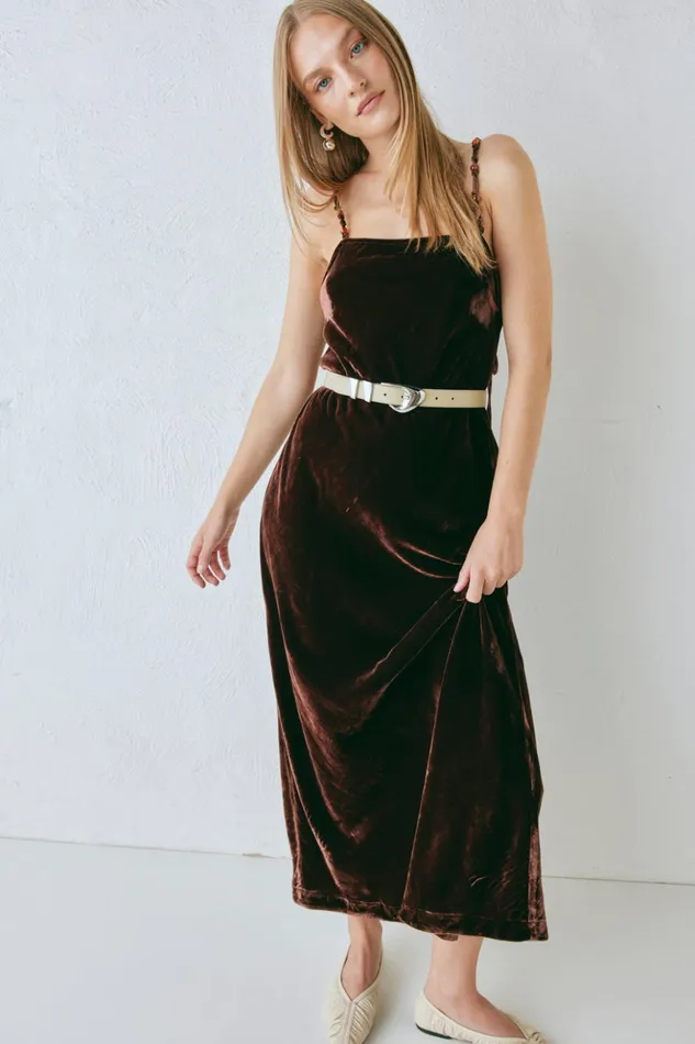 VRG GRL MidiMaxi Dresses Women Jade Midi Dress Coffee