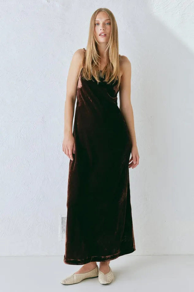 VRG GRL MidiMaxi Dresses Women Jade Midi Dress Coffee VRG GRL MidiMaxi Dresses Women Jade Midi Dress Coffee