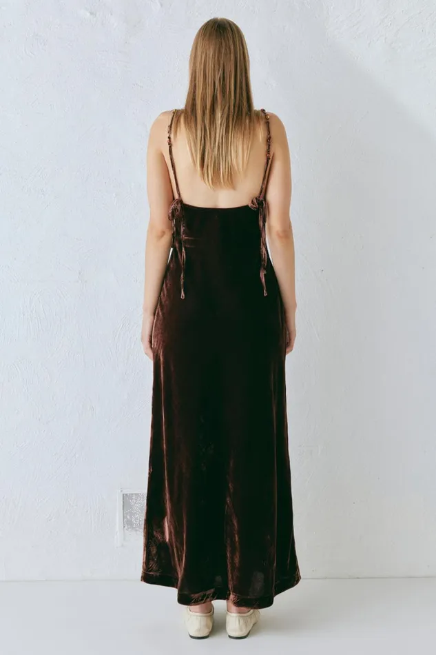 VRG GRL MidiMaxi Dresses Women Jade Midi Dress Coffee VRG GRL MidiMaxi Dresses Women Jade Midi Dress Coffee