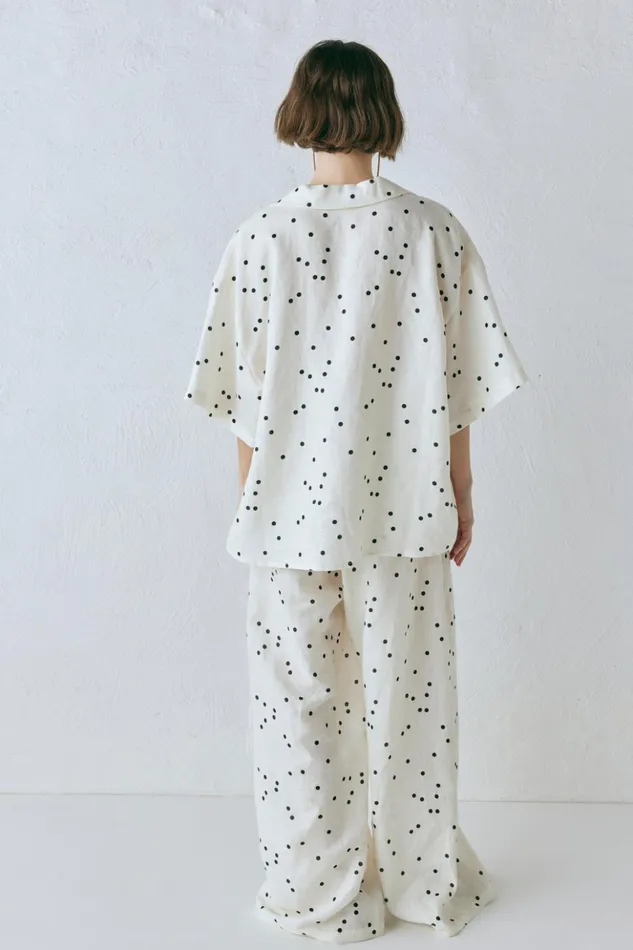VRG GRL Shirts Women Anke Linen Shirt Dot