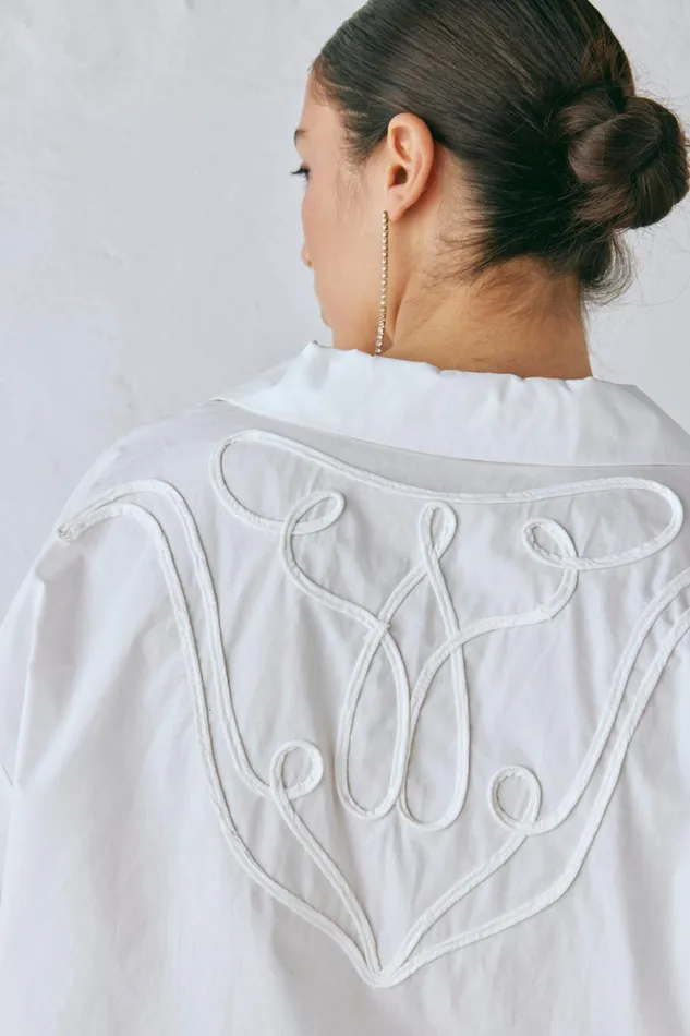 VRG GRL Short Sleeve Women Cecile Shirt White VRG GRL Short Sleeve Women Cecile Shirt White