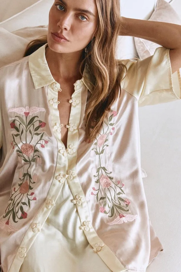 VRG GRL Short Sleeve Women Solstice Shirt Botanica