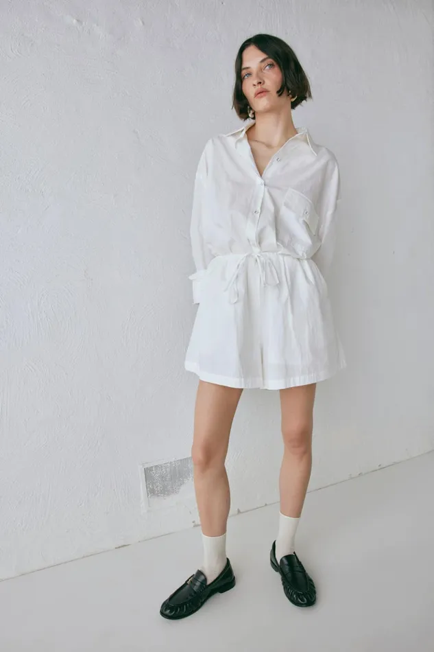 VRG GRL Shorts Women Annika Shorts White VRG GRL Shorts Women Annika Shorts White