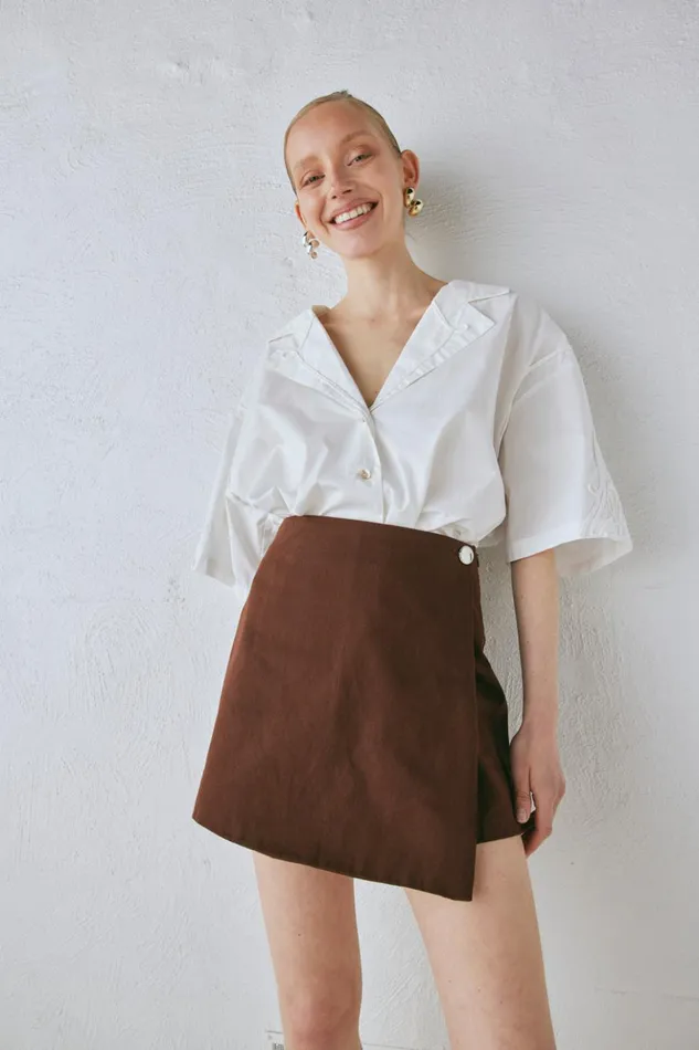 VRG GRL Shorts Women Cove Skort Chocolate