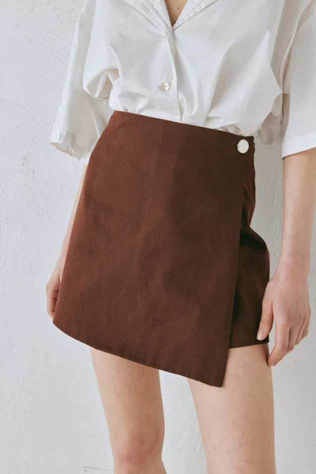 VRG GRL Shorts Women Cove Skort Chocolate VRG GRL Shorts Women Cove Skort Chocolate