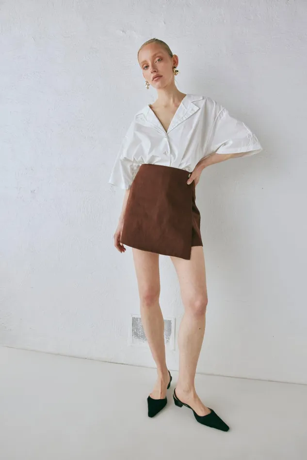 VRG GRL Shorts Women Cove Skort Chocolate VRG GRL Shorts Women Cove Skort Chocolate