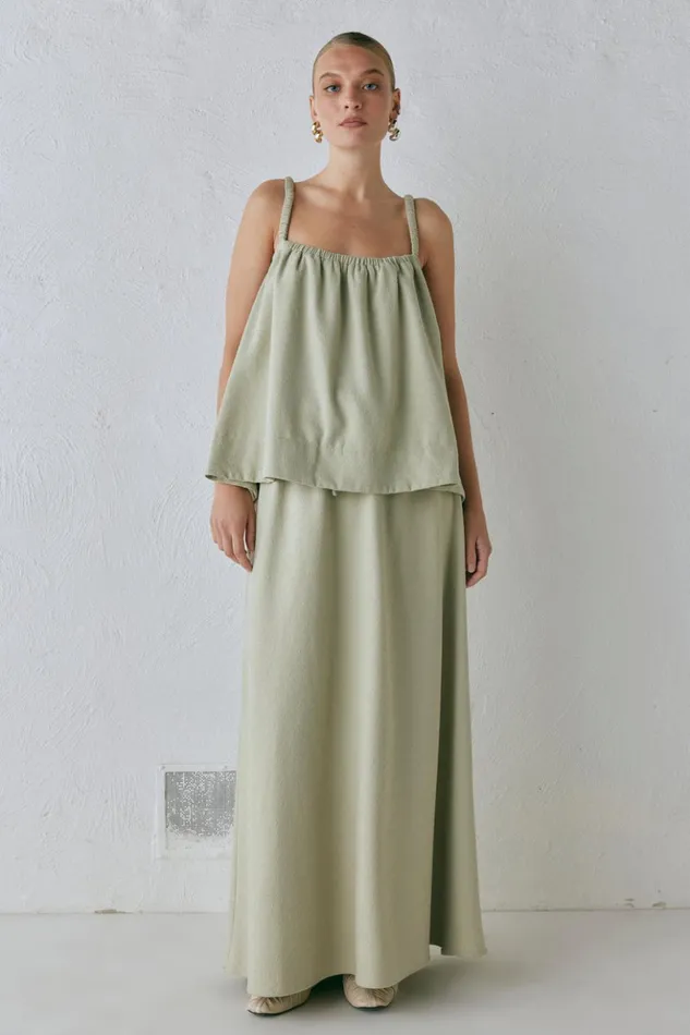 VRG GRL Sleeveless Women Etta Top Sage