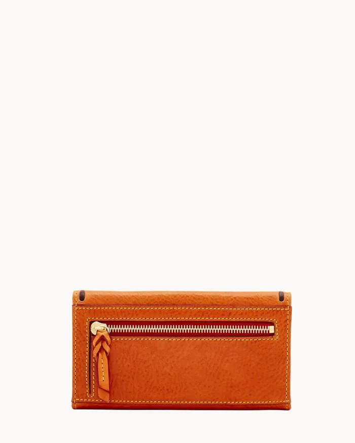 Wallets Women Dooney and Bourke Florentine Continental Clutch Natural