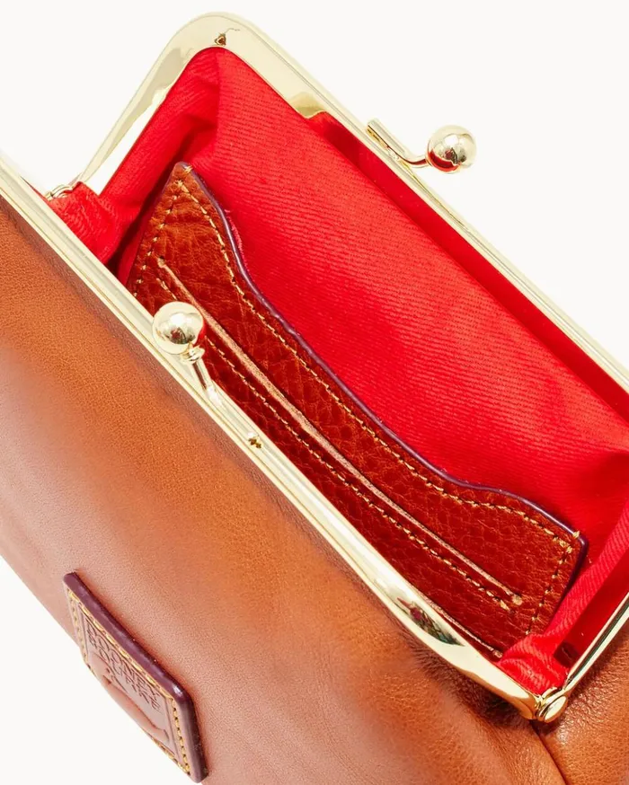 Wallets Women Dooney and Bourke Florentine Large Framed Purse Natural Wallets Women Dooney and Bourke Florentine Large Framed Purse Natural