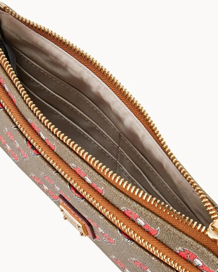 Wallets Women Dooney and Bourke NFL Buccaneers Double Zip Wristlet Tampa Bay Buccaneers Wallets Women Dooney and Bourke NFL Buccaneers Double Zip Wristlet Tampa Bay Buccaneers