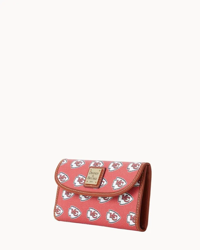 Wallets Women Dooney and Bourke NFL Chiefs Continental Clutch Chiefs