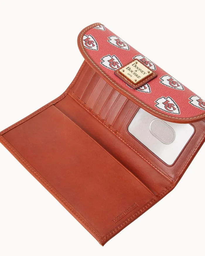 Wallets Women Dooney and Bourke NFL Chiefs Continental Clutch Chiefs