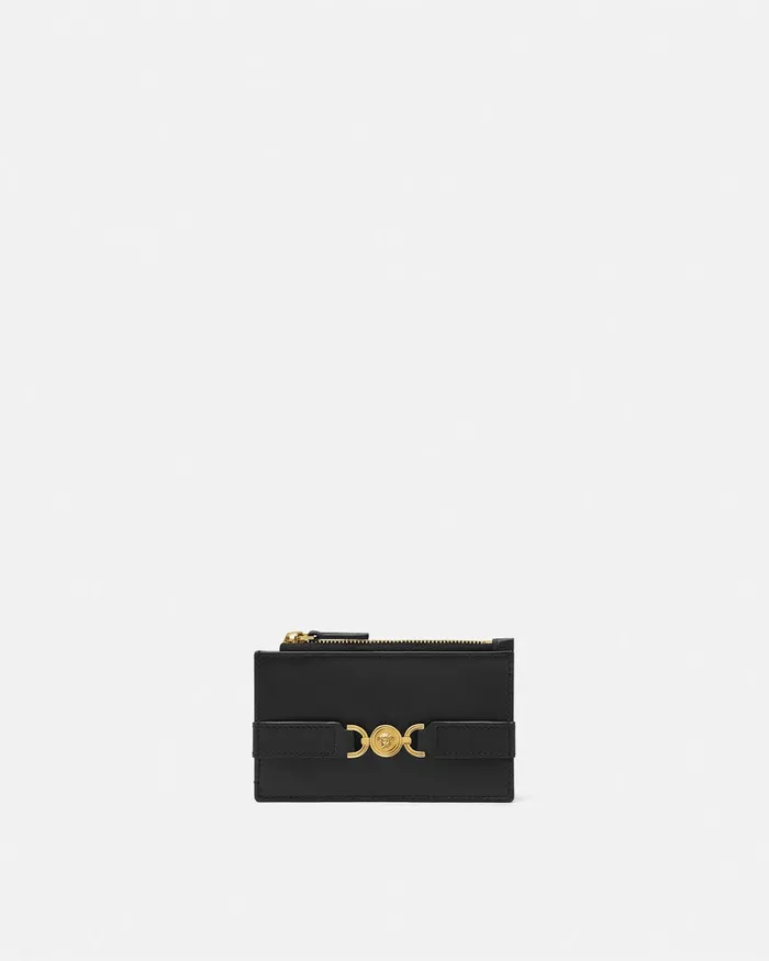 Wallets Women Versace Medusa 03995 Card Holder Blackgold