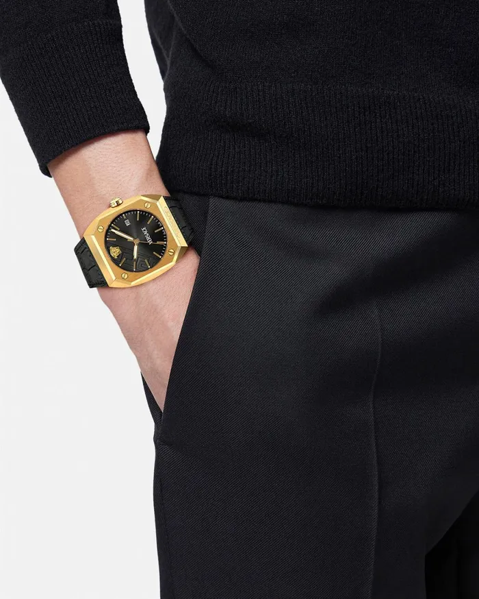 Watches Men Versace Antares Watch Blackgold