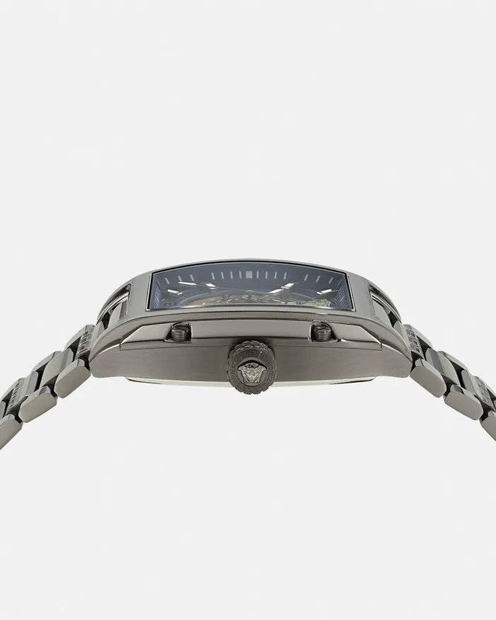 Watches Men Versace Dominus Skeleton Watch Black