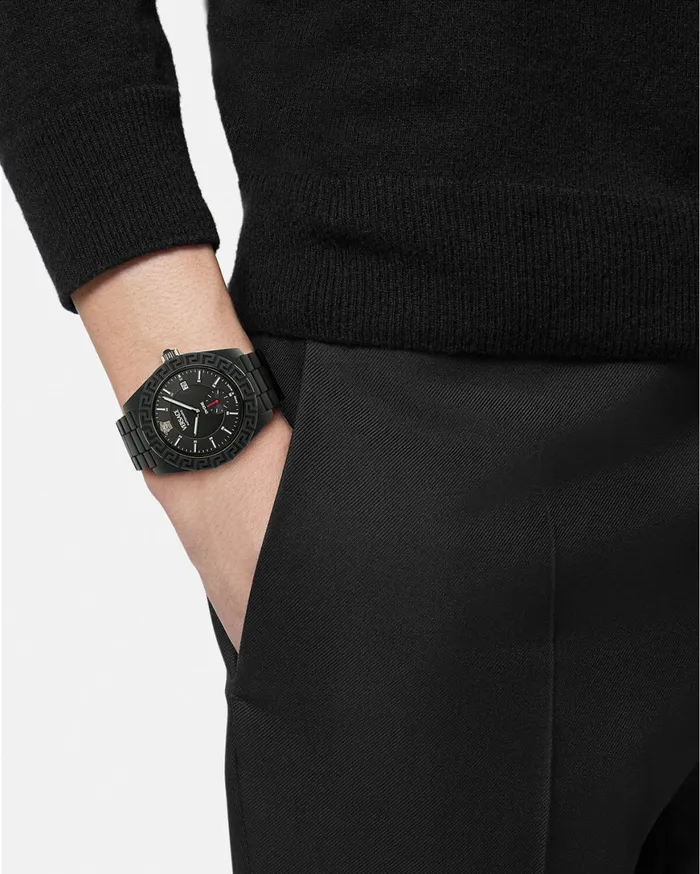 Watches Men Versace Dv One Automatic Watch Black