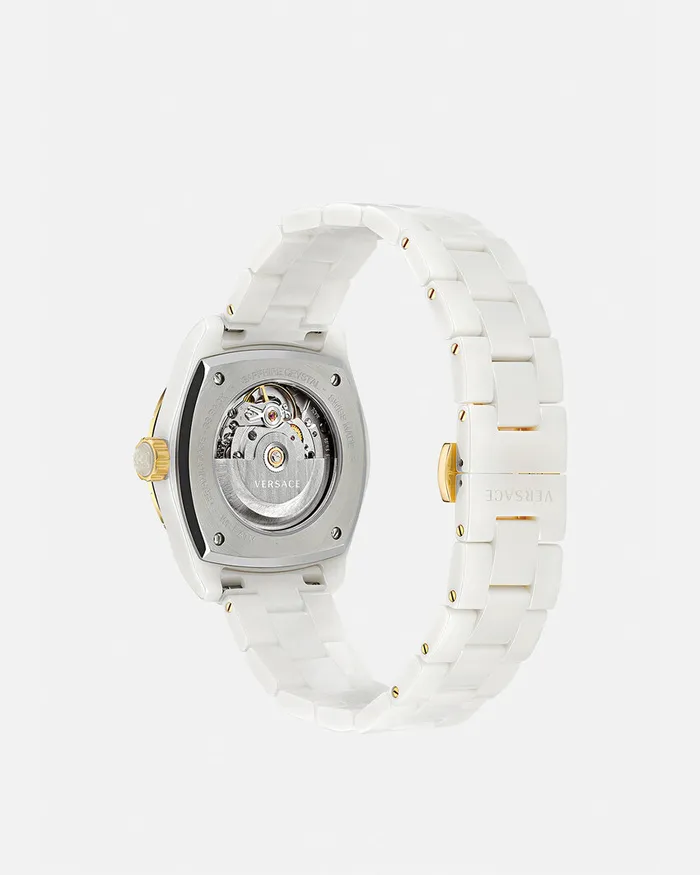 Watches Women Versace Dv One Automatic Diamond Watch White