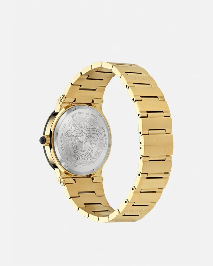 Watches Women Versace Greca Logo Moonphase Watch Pnul