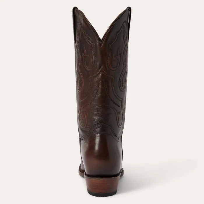 Western Men Stetson Carlisle Western Boots Burnished Brown