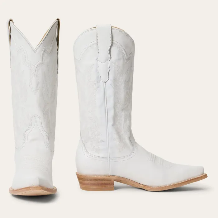 Western Women Stetson Casey Boots White
