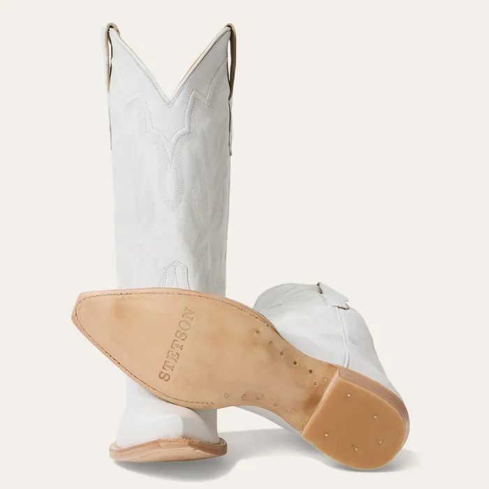 Western Women Stetson Casey Boots White