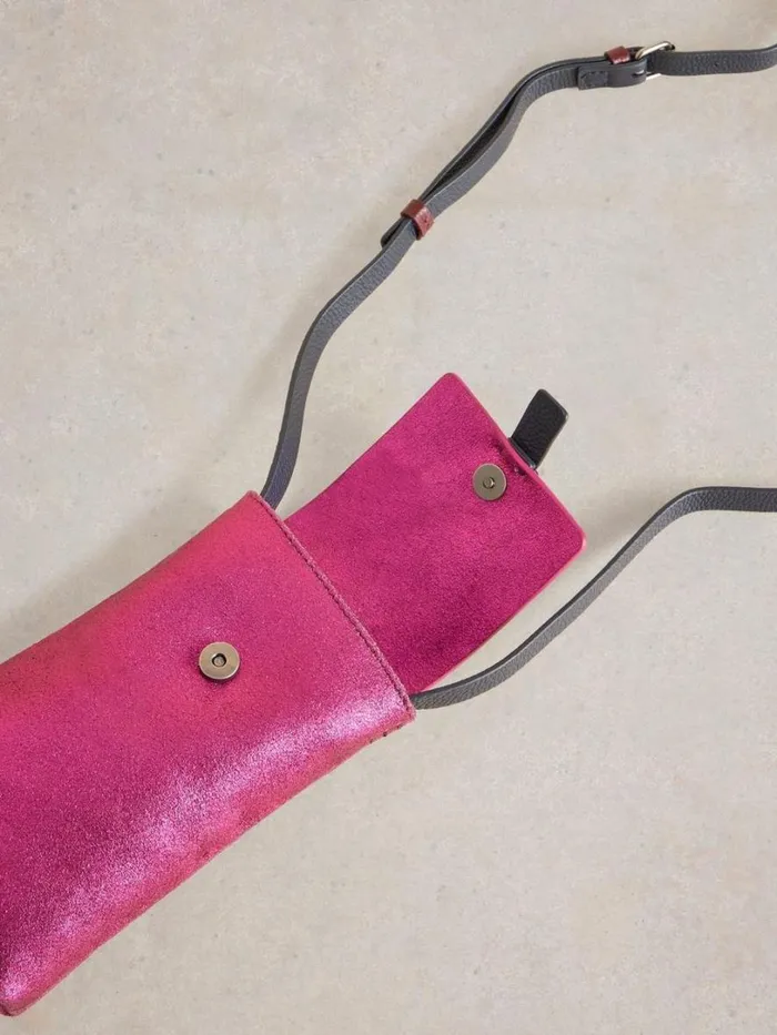 White Stuff Bags and Purses Clara Buckle Leather Phone Bag Coloured Metallic 8211 Women White Stuff Bags and Purses Clara Buckle Leather Phone Bag Coloured Metallic 8211 Women