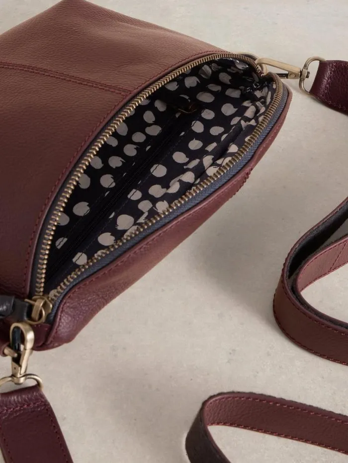 White Stuff Bags and Purses Mini Sebby Leather Sling Bag Dk Plum 8211 Women