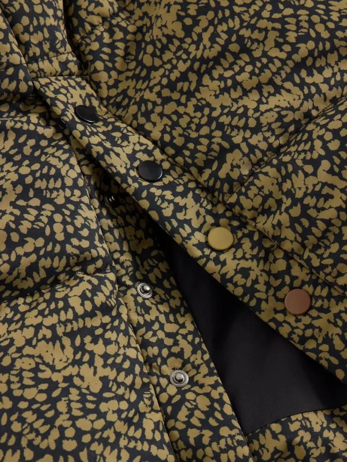 White Stuff Coats and Jackets Elyse Quilted Coat Black Print 8211 Women