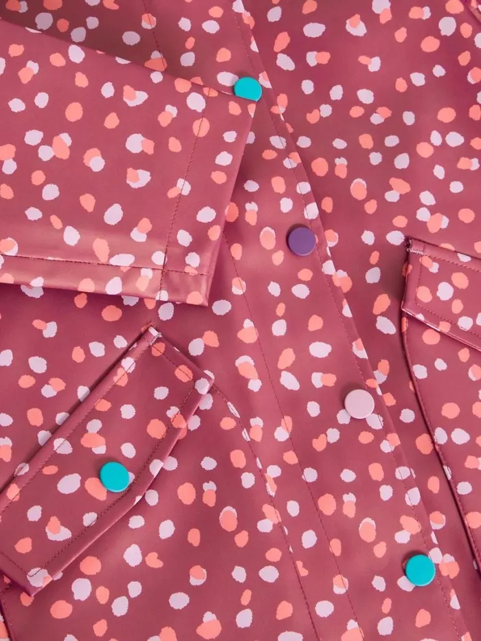 White Stuff Coats Kids Spot Printed Raincoat Purple Multi 8211 Kids