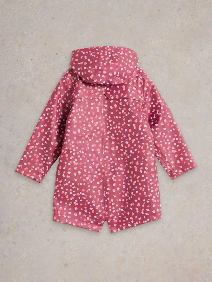White Stuff Coats Kids Spot Printed Raincoat Purple Multi 8211 Kids