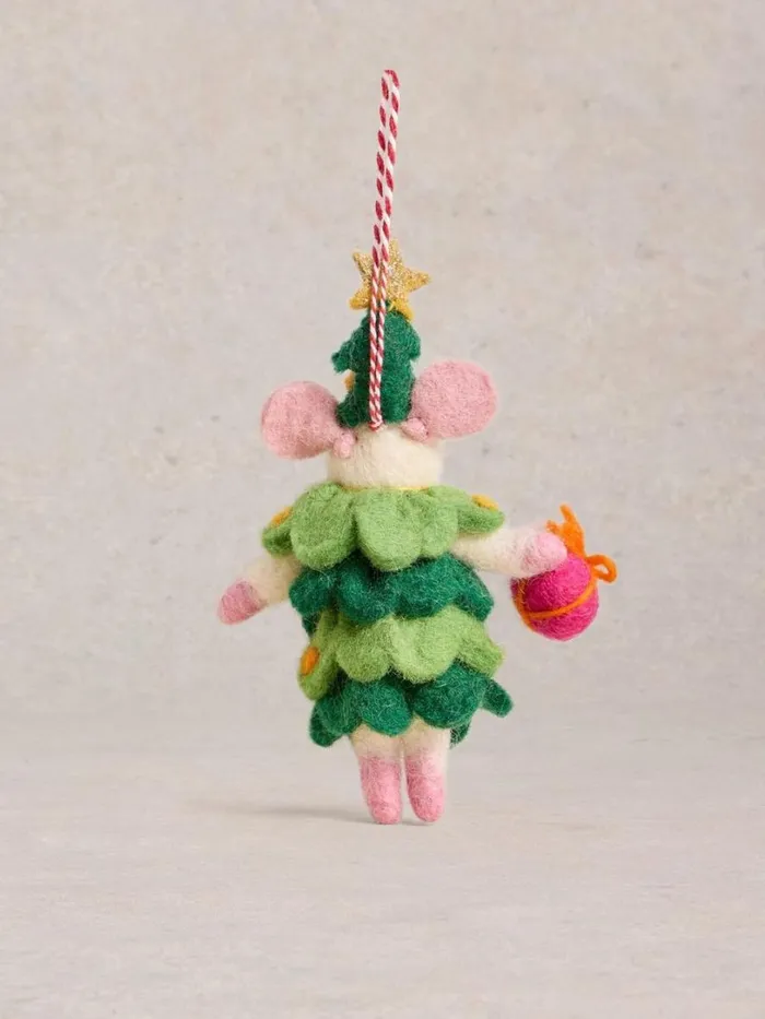 White Stuff Decorations Xmas Tree Mouse Hanging Dec Green Multi 8211 Women