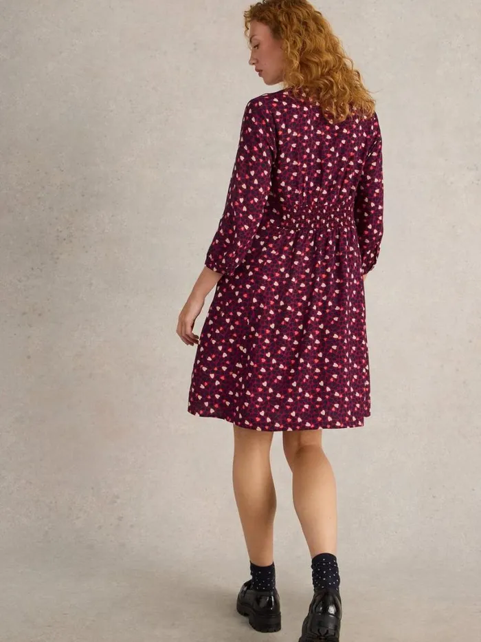 White Stuff Dresses Frances Dress Plum Purple Print 8211 Women White Stuff Dresses Frances Dress Plum Purple Print 8211 Women