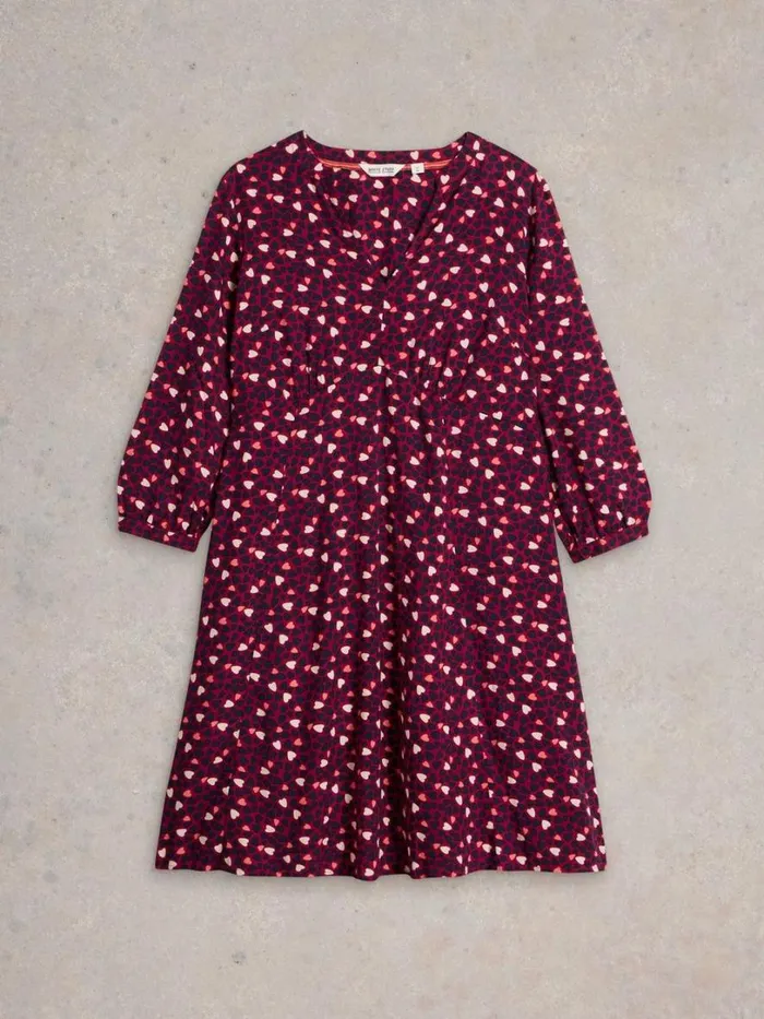 White Stuff Dresses Frances Dress Plum Purple Print 8211 Women White Stuff Dresses Frances Dress Plum Purple Print 8211 Women