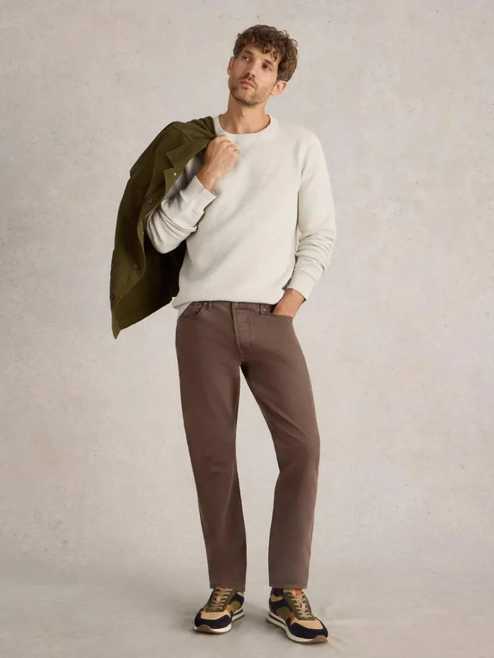 White Stuff Jeans Eastwood Garment Dye Jean Dark Brown 8211 Men