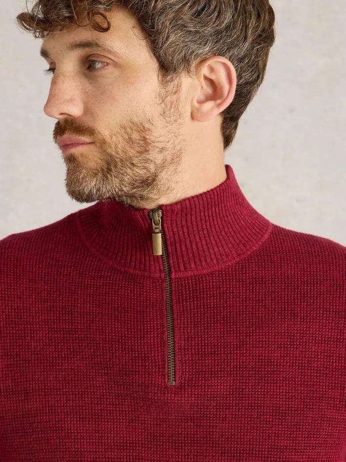 White Stuff Knitwear Attadale Funnel Neck Jumper Deep Red 8211 Men White Stuff Knitwear Attadale Funnel Neck Jumper Deep Red 8211 Men