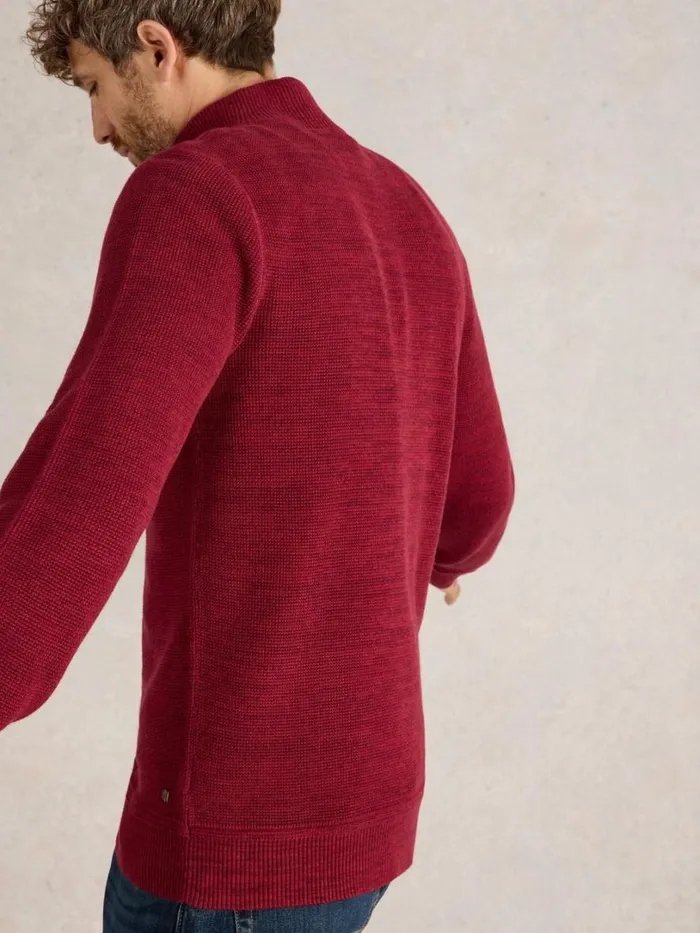 White Stuff Knitwear Attadale Funnel Neck Jumper Deep Red 8211 Men White Stuff Knitwear Attadale Funnel Neck Jumper Deep Red 8211 Men