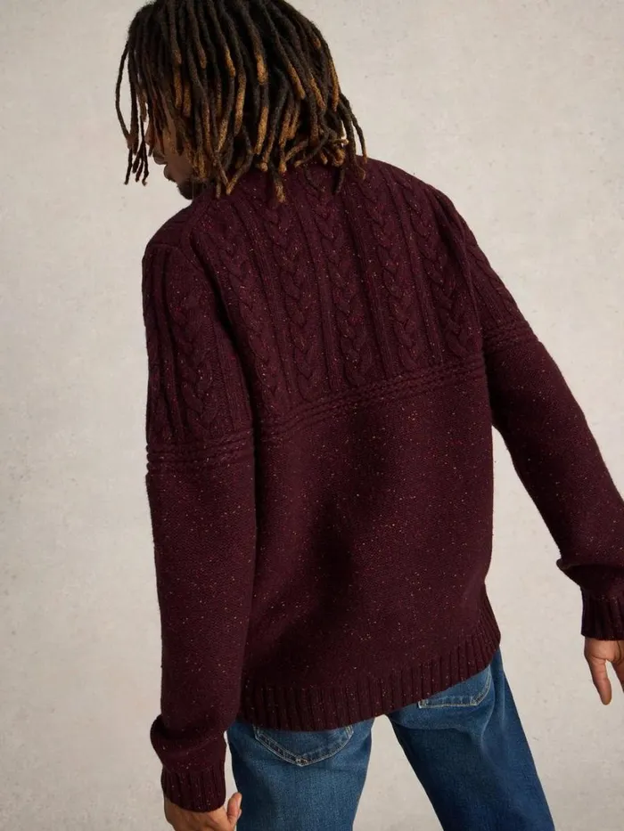 White Stuff Knitwear Berkley Crew Neck Jumper Plum Multi 8211 Men White Stuff Knitwear Berkley Crew Neck Jumper Plum Multi 8211 Men