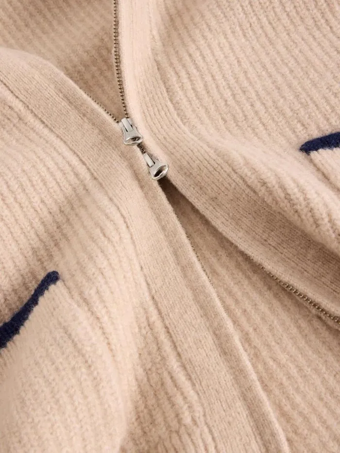 White Stuff Knitwear BETTY ZIP THROUGH BOMBER Light Natural 8211 Women White Stuff Knitwear BETTY ZIP THROUGH BOMBER Light Natural 8211 Women