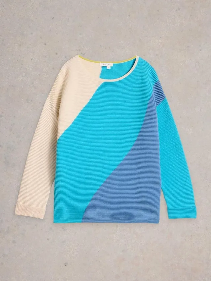 White Stuff Knitwear JANA ABSTRACT JUMPER Bright Blue 8211 Women White Stuff Knitwear JANA ABSTRACT JUMPER Bright Blue 8211 Women