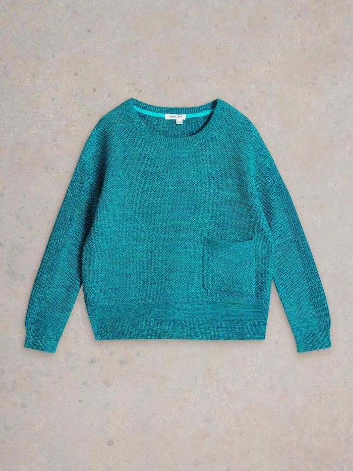 White Stuff Knitwear NORTHBANK JUMPER Teal Multi 8211 Women White Stuff Knitwear NORTHBANK JUMPER Teal Multi 8211 Women