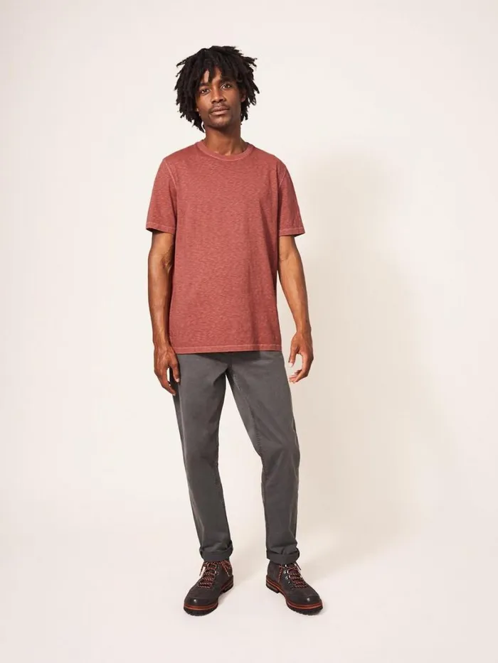 White Stuff Loungewear Abersoch Short Sleeve Tee Mid Red 8211 Men