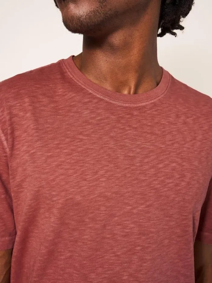 White Stuff Loungewear Abersoch Short Sleeve Tee Mid Red 8211 Men