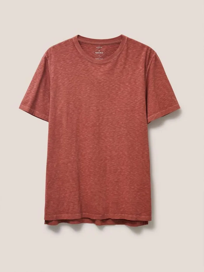 White Stuff Loungewear Abersoch Short Sleeve Tee Mid Red 8211 Men