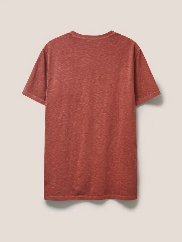 White Stuff Loungewear Abersoch Short Sleeve Tee Mid Red 8211 Men