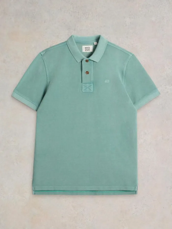 White Stuff Polo Shirts Utility Polo Duck Egg Blue 8211 Men